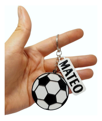 10 Souvenir Pelota Futbol Llavero Personalizado Con Nombre 