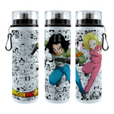 Botella Cilindro Dragon Ball Super Androide N 17 Y N 18 