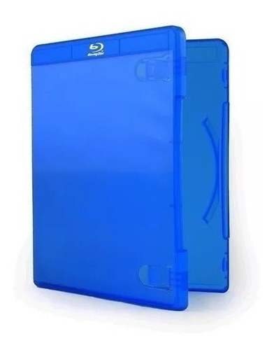 Estojo Box Blu Ray 2go Azul Caixa C/15