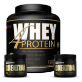 01 Whey 4 Protein 1,8kg + 02 Creatina 100g