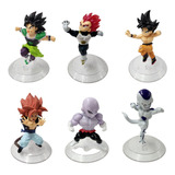 6 Figuras + Base Dragon Ball Goku Juguete De Colección Super