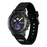 Reloj Lacoste Hombre Silicona 2011206 Endurance Color De La Correa Negro Color Del Bisel Negro Color Del Fondo Negro