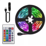 Fita Led 5050 Rgb Colorida 5m 15 Cores + Cabo Usb + Controle