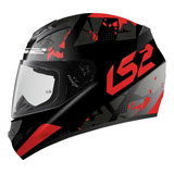 Casco Moto Ls2 352 Rookie Grafica Integra Simple Visor Sia++