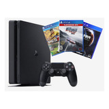 Sony Playstation 4 Slim 1tb Standard Cor  Preto Onyx