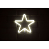 Letrero Estilo Neon Estrella (blanco/usb/27,5x26,8cm)