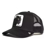 Gorro Jockey Trucker Coleccion Animales Pantera Negro.