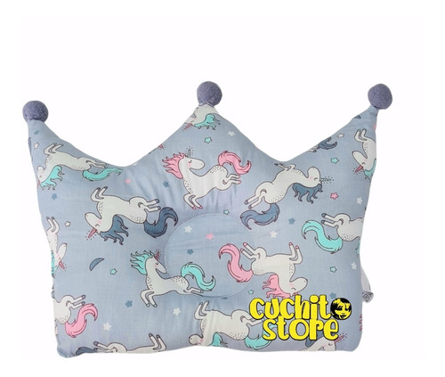 Almohada Corona Cojín Bebe Reposa Cabeza Plana Ergonómico 3