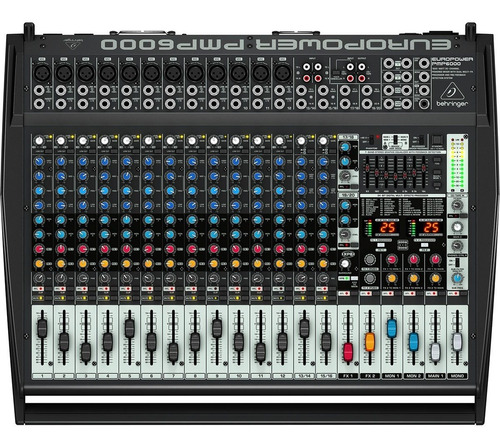 Behringer Pmp6000 Mezcladora Amplificada 20 Canales 1600 W