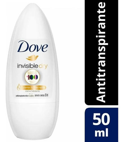 Dove Invisible Dry Antitranspirante Roll On Femenino 50ml