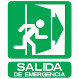 Cartel Plástico Salida Emergencia Derecha 22x26 Cm Seguridad