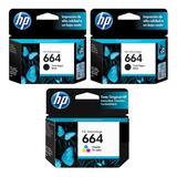 Combo Cartuchos Hp  664 Negro X2 + Color 3775 3635 213