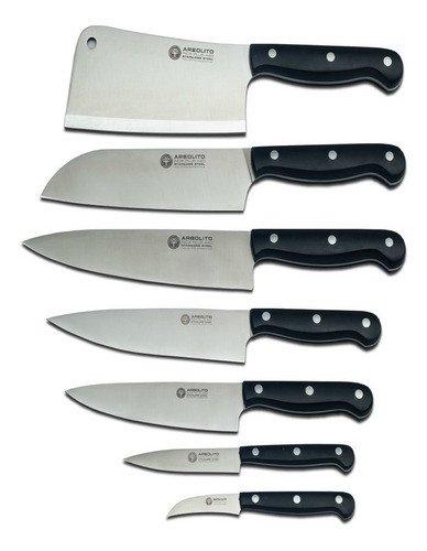 Cuchillo Set Profesional X7 Arbolito Boker Chefs