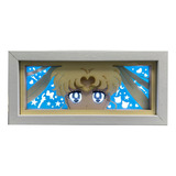 Caja De Luz Led Nocturna Sailor Moon, Lámpara De Escritorio