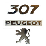 Kit Insignia Emblema Peugeot Numero 307 Palabra Peugeot Leon