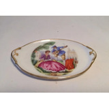 Antiguo Despojador Alhajero Porcelana Limoges