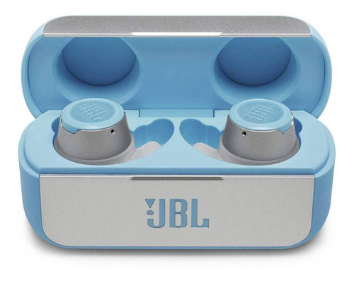 Fone De Ouvido In-ear Gamer Sem Fio Jbl Reflect Flow Teal Com Luz Led