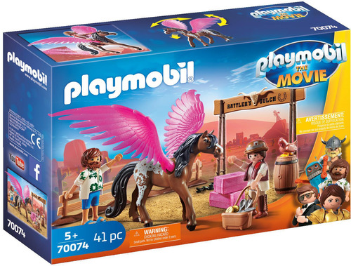 Set De Juguetes Marla Y Del Con Caballo Volador Playmobil