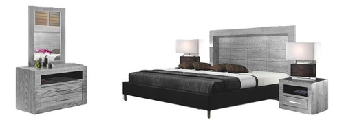 Recamara 5 Piezas Frida Gris Këssa Muebles