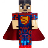 Super Man Minecraft Muñeco Juguete Figura Articulada