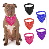 Coleira Bandana Para Cães Grande Porte Pitibull Rottweiler Cor Preto