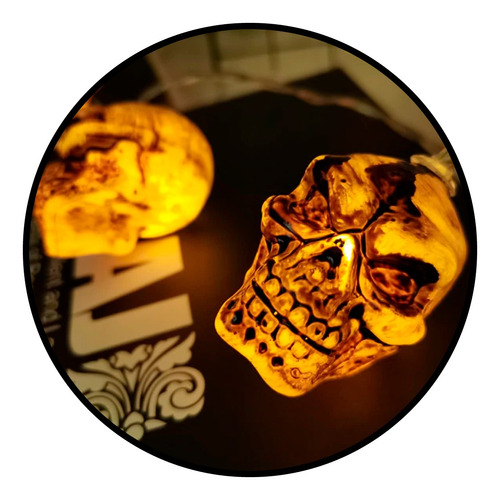 Guirnalda Led Calaveras Hallowen Skull Led 