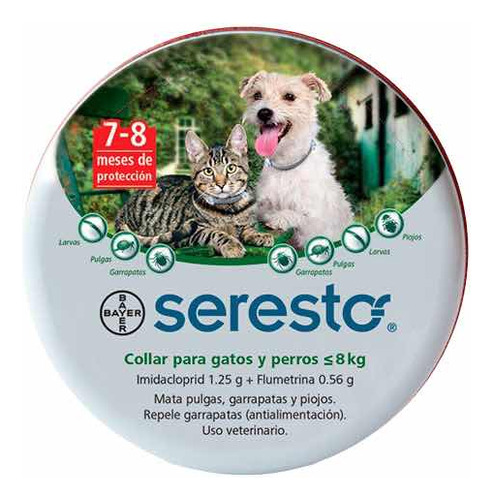 Collar Seresto Perros Y Gatos -8kg