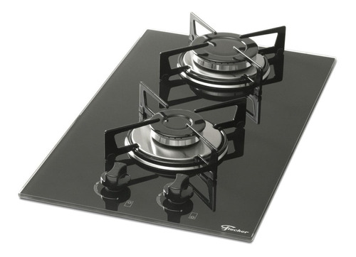 Fogão Cooktop Gás 2 Bocas Fischer 7726-11474 Preto Vidro