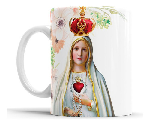 Caneca Santos Católicos Nossa Senhora De Fátima 325 Ml