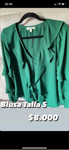 Blusa Nicopoly Verde Talla S