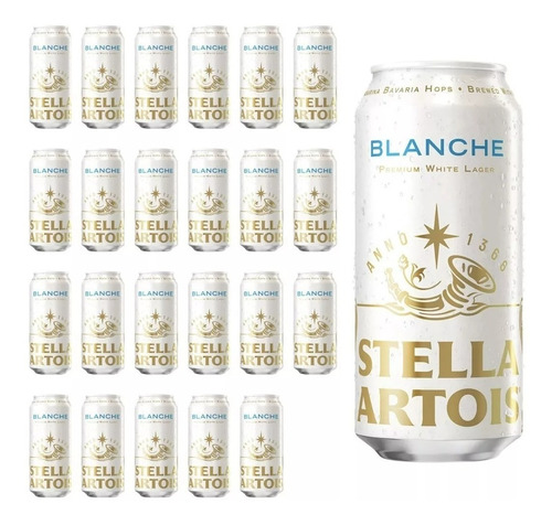 Cerveza Stella Artois Blanche 473ml X24u - Pérez Tienda -