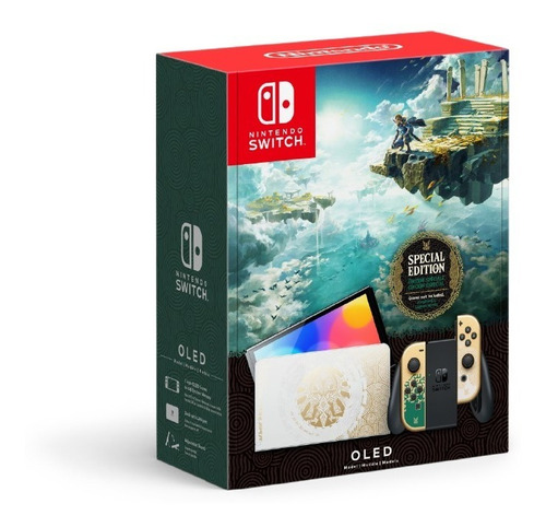 Nintendo Nintendo Switch Oled 64gb The Legend Of Zelda: Tears Of The Kingdom Cor  Dourado 2023