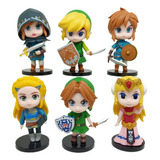 6pcs The Legend Of Zelda Link Figura Juguete Modelo Regalo