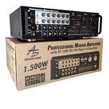 Amplificador Sonido 1500w American Sound Ak-760ub Usb-bt