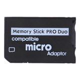 Adaptador Memoria Micro Sd A Ms Pro Duo Memory Stick Pro Duo