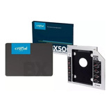 Disco Estado Solido Ssd 240gb Crucial Bx500 + Caddy 9.5mm