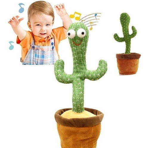Cactus Bailarín Juguete Imita Voz Canta Aprende Hablar Niños