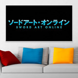 Cuadro Decorativo Sword Art Online Titulo Art 80x50cm