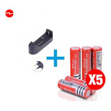 Cargador Pilas Recargables + Pila 3.7v Li-ion 18650