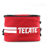 Soft Cooler Tecate Rojo Logo Frente Y Tapa