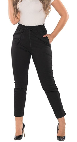 Calça Jeans De Amarrar Na Cintura Feminina Premium Blogueira