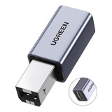 Adaptador Impressora Scanner Ugreen Usb C Para Usb B Cinza