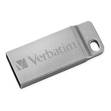 Verbatim Executive De Metal Usb Flash Drive, Plateado