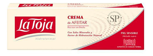 Crema De Afeitar Piel Sensible La Toja X150ml