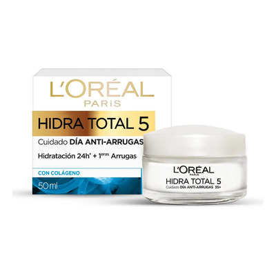 L'Oréal Paris Hidra Total 5 crema antiarrugas colágeno 50 ml | firmeza todo tipo de piel | MercadoLibre