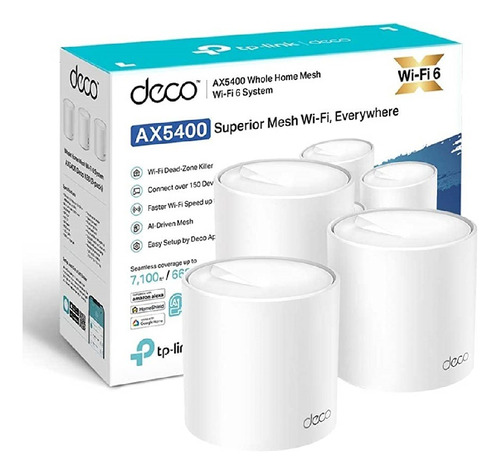 Tp-link Deco X60(3-pack) Whole-home Mesh Wi-fi 6 Ax5400 Dual