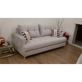 Sillon Brick,decos De Regalo,chenille Ecocuero,patas Madera