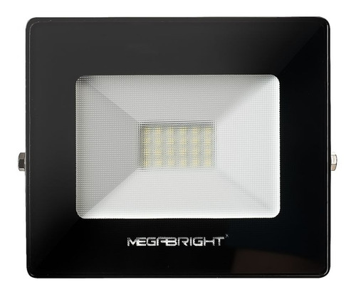 Foco Proyector Led Telco Flat 20w Megabright Color De La Carcasa Negro Color De La Luz Blanco Frío