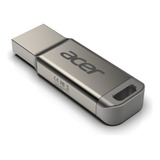 Memoria Acer Usb 3.2 Um310 128gb Metalica 120 Mb Bl.9bwwa582 Color Plateado Liso