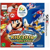 Mario Sonic Olimpiadas Rio 2016 Midia Fisica - Nintendo 3ds